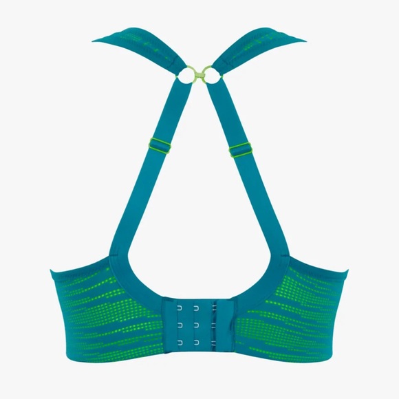 Panache Full Busted Underwire Sports Bra Lime Teal 36FF - Picture 3 of 9